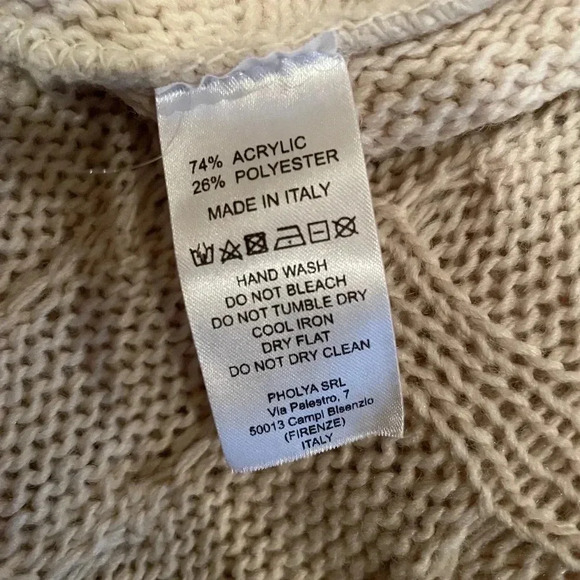 Women’s Minimalist Made in Italy cowl lightweight knit tunic Capsule Old Money - Picture 3 of 8